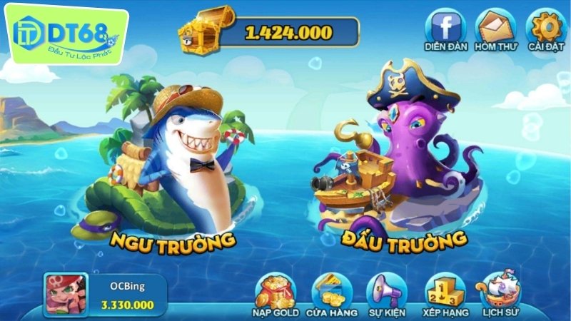 Hướng dẫn chơi DT68 bắn cá có rút tiền thật an toàn